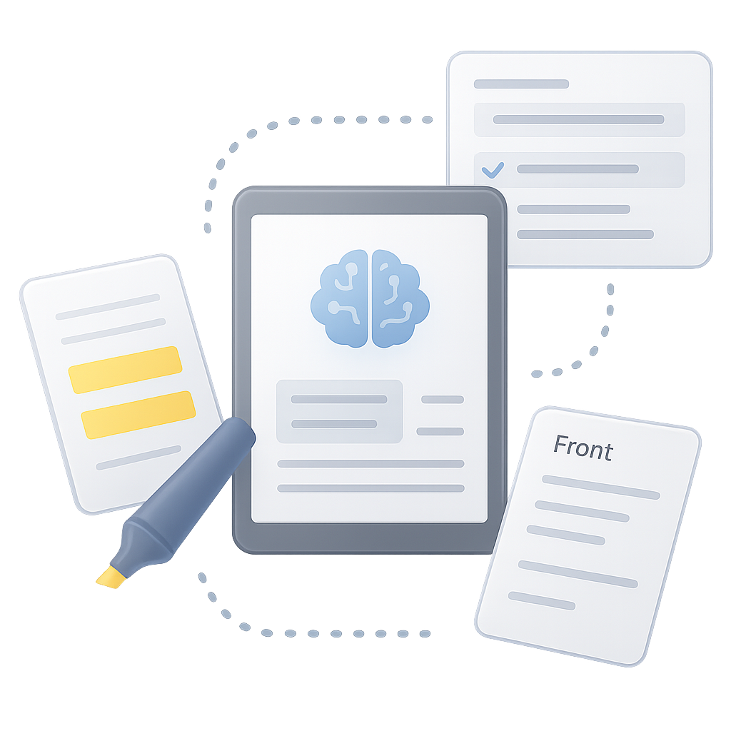 AI-powered learning interface